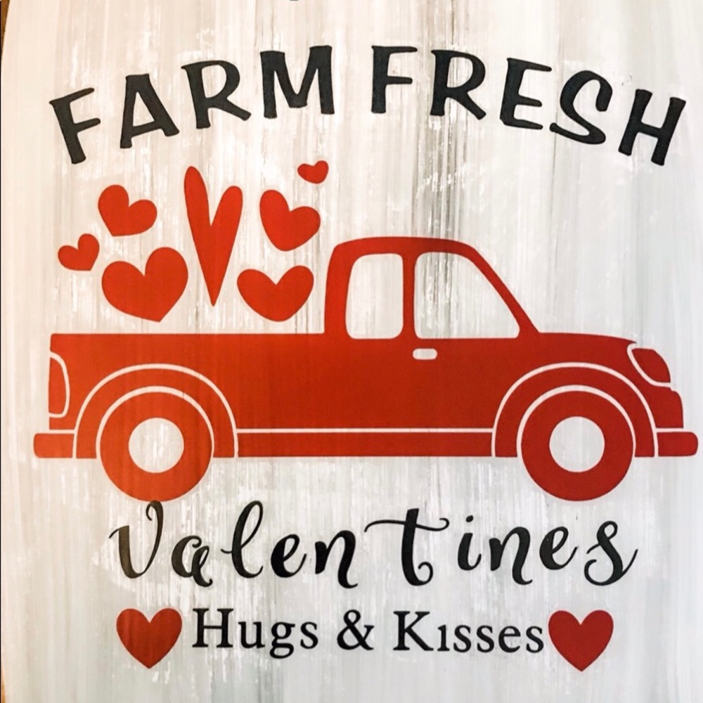Valentines wood picture